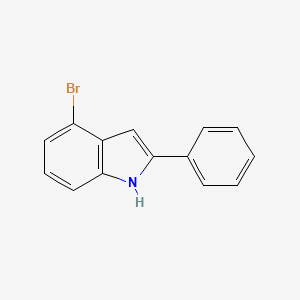molecular formula C14H10BrN B7965385 4-bromo-2-phenyl-1H-indole CAS No. 1244651-87-3