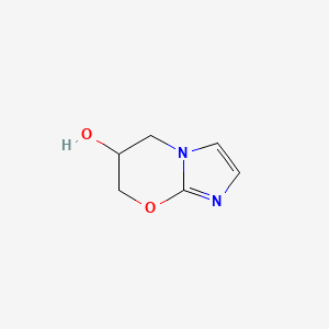 molecular formula C6H8N2O2 B7965393 6,7-二氢-5H-咪唑并[2,1-b][1,3]恶嗪-6-醇 