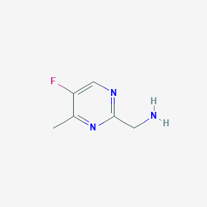 molecular formula C6H8FN3 B7965399 C-(5-Fluoro-4-methyl-pyrimidin-2-yl)-methylamine 