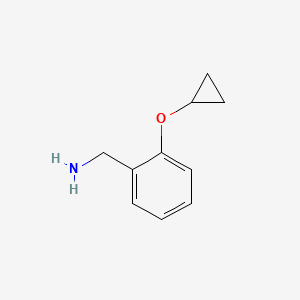 molecular formula C10H13NO B7965404 (2-Cyclopropoxyphenyl)methanamine 