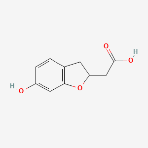 3-Benzofuranacetic acid, 2,3-dihydro-6-hydroxy-