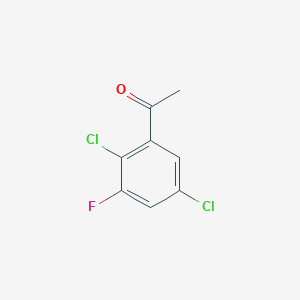 molecular formula C8H5Cl2FO B7965446 1-(2,5-Dichloro-3-fluorophenyl)ethanone 
