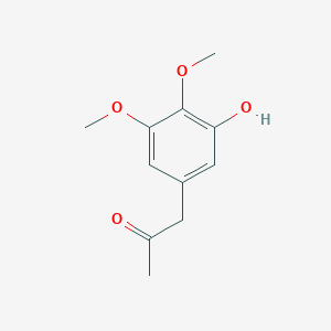 molecular formula C11H14O4 B7965453 (3,4-Dimethoxy-5-hydroxyphenyl)acetone 