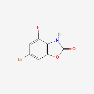 molecular formula C7H3BrFNO2 B7965471 6-Bromo-4-fluoro-3H-benzooxazol-2-one 