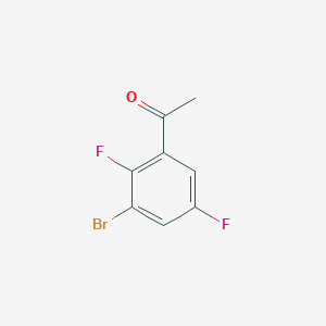 molecular formula C8H5BrF2O B7965476 3 inverted exclamation mark-Bromo-2 inverted exclamation mark,5 inverted exclamation mark-difluoroacetophenone 