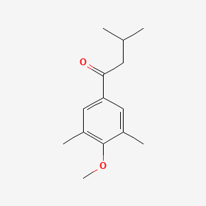 molecular formula C14H20O2 B7965588 4'-Methoxy-3,3',5'-trimethylbutyrophenone 