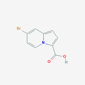 molecular formula C9H6BrNO2 B7965627 7-Bromo-indolizine-3-carboxylic acid 