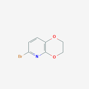 molecular formula C7H6BrNO2 B7965645 6-Bromo-2,3-dihydro-[1,4]dioxino[2,3-b]pyridine 