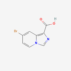 molecular formula C8H5BrN2O2 B7965669 7-溴咪唑并[1,5-a]吡啶-1-羧酸 