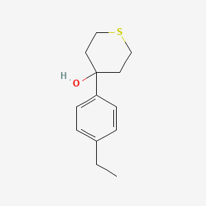 4-(4-Ethylphenyl)thian-4-ol
