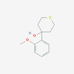 molecular formula C12H16O2S B7965762 4-(2-Methoxyphenyl)thian-4-ol 