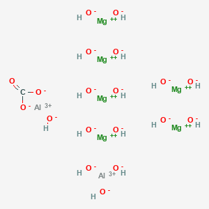 molecular formula CH16Al2Mg6O19 B079658 Aluminum magnesium hydroxide carbonate CAS No. 11097-59-9
