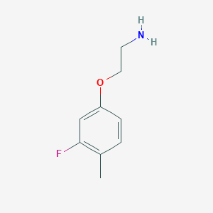 molecular formula C9H12FNO B7965814 2-(3-Fluoro-4-methylphenoxy)ethan-1-amine 