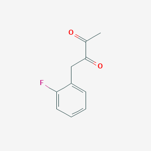 molecular formula C10H9FO2 B7965842 1-(2-Fluorophenyl)butane-2,3-dione 