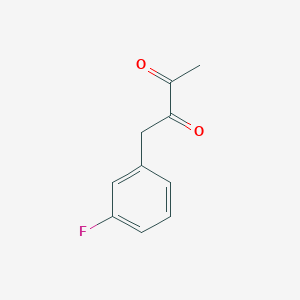 molecular formula C10H9FO2 B7965853 1-(3-Fluorophenyl)butane-2,3-dione 