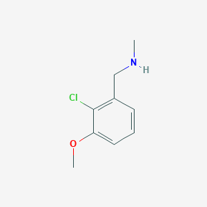 molecular formula C9H12ClNO B7965867 [(2-Chloro-3-methoxyphenyl)methyl](methyl)amine 