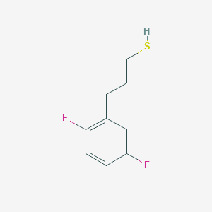 molecular formula C9H10F2S B7965887 3-(2,5-Difluorophenyl)propane-1-thiol 