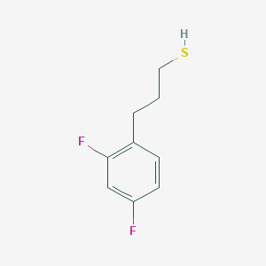 molecular formula C9H10F2S B7965890 3-(2,4-Difluorophenyl)propane-1-thiol 