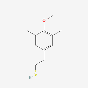molecular formula C11H16OS B7965913 2-(3,5-Dimethyl-4-methoxyphenyl)ethanethiol CAS No. 1314976-64-1