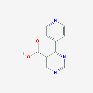 molecular formula C10H7N3O2 B7965936 4-Pyridin-4-ylpyrimidine-5-carboxylic acid 