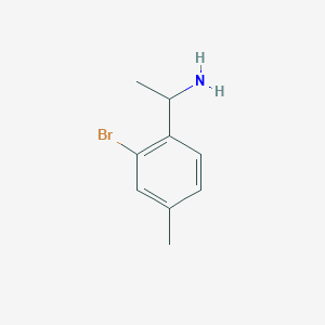 molecular formula C9H12BrN B7965973 1-(2-Bromo-4-methylphenyl)ethan-1-amine 