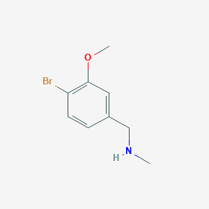 molecular formula C9H12BrNO B7966030 [(4-Bromo-3-methoxyphenyl)methyl](methyl)amine 