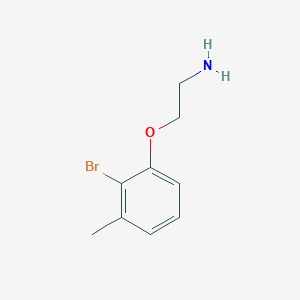 molecular formula C9H12BrNO B7966040 2-(2-Bromo-3-methylphenoxy)ethanamine 