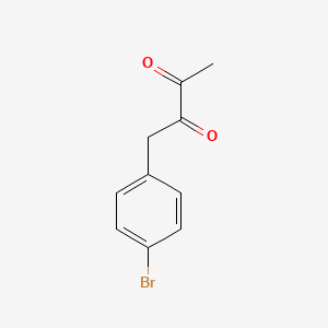 molecular formula C10H9BrO2 B7966115 1-(4-Bromophenyl)butane-2,3-dione 