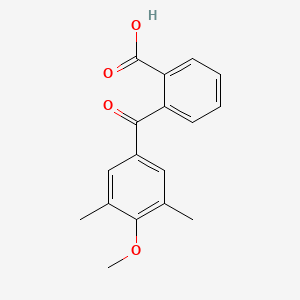 molecular formula C17H16O4 B7966181 2-(3,5-Dimethyl-4-methoxybenzoyl)benzoic acid 