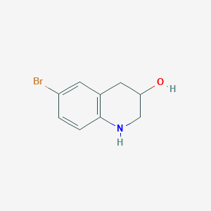 molecular formula C9H10BrNO B7966244 6-Bromo-1,2,3,4-tetrahydroquinolin-3-ol 