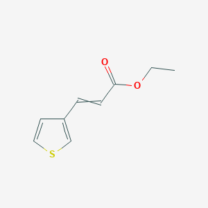 molecular formula C9H10O2S B7966288 3-Thiophen-3-yl-acrylic acid ethyl ester 