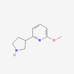2-Methoxy-6-(pyrrolidin-3-YL)pyridine