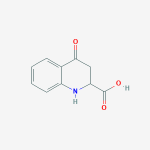 molecular formula C10H9NO3 B7966309 4-Oxo-1,2,3,4-tetrahydroquinoline-2-carboxylic acid 