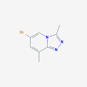 molecular formula C8H8BrN3 B7966335 6-Bromo-3,8-dimethyl-[1,2,4]triazolo[4,3-a]pyridine 