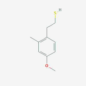 molecular formula C10H14OS B7966349 2-(4-Methoxy-2-methylphenyl)ethanethiol 