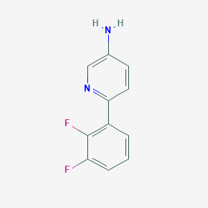 molecular formula C11H8F2N2 B7966373 6-(2,3-Difluorophenyl)pyridin-3-amine 