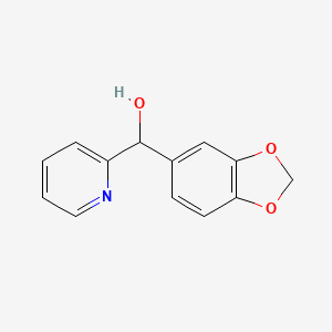 molecular formula C13H11NO3 B7966399 3,4-(Methylenedioxy)phenyl-(2-pyridyl)methanol 