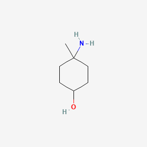 molecular formula C7H15NO B7966512 4-Amino-4-methyl-cyclohexanol 