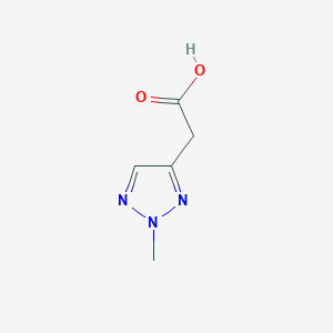molecular formula C5H7N3O2 B7966517 2-(2-Methyl-2H-1,2,3-triazol-4-yl)acetic acid 