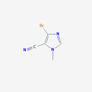 molecular formula C5H4BrN3 B7966524 4-Bromo-1-methyl-1H-imidazole-5-carbonitrile 