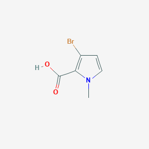 molecular formula C6H6BrNO2 B7966526 3-Bromo-1-methyl-1H-pyrrole-2-carboxylic acid 