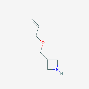 molecular formula C7H13NO B7966561 3-(Prop-2-enoxymethyl)azetidine 