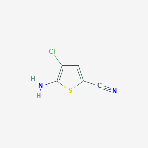 molecular formula C5H3ClN2S B7966571 5-Amino-4-chlorothiophene-2-carbonitrile 