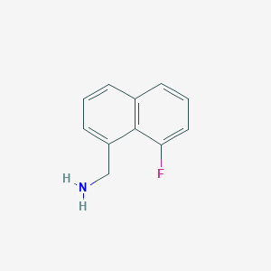 molecular formula C11H10FN B7966597 1-(Aminomethyl)-8-fluoronaphthalene 