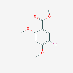 molecular formula C9H9FO4 B7966618 5-Fluoro-2,4-dimethoxybenzoic acid 