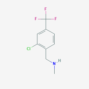 molecular formula C9H9ClF3N B7966640 (2-Chloro-4-trifluoromethyl-benzyl)-methyl-amine 