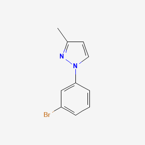 molecular formula C10H9BrN2 B7966709 1-(3-Bromophenyl)-3-methyl-1H-pyrazole 
