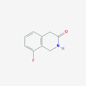 molecular formula C9H8FNO B7966734 8-Fluoro-1,2,3,4-tetrahydroisoquinolin-3-one 