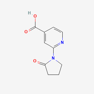 molecular formula C10H10N2O3 B7966753 2-(2-Oxo-1-pyrrolidinyl)isonicotinic Acid 