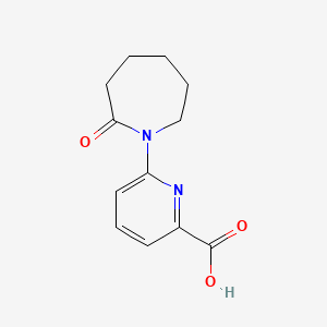 molecular formula C12H14N2O3 B7966765 6-(2-Oxoazepan-1-yl)pyridine-2-carboxylic acid 